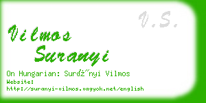 vilmos suranyi business card